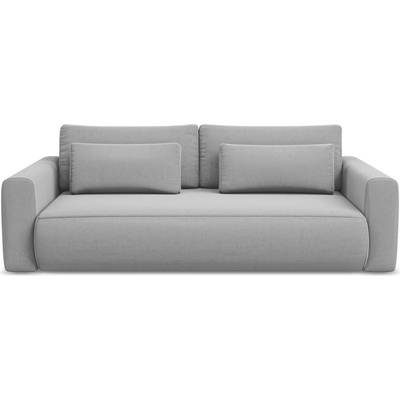 makamii Светлосив кадифен разтегателен диван с място за съхранение 238 cm Kapua - Makamii (KAPUA_3SF_3_P1_C4)