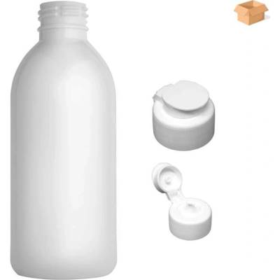 Tera plastová lahvička bílá s bílým dávkovacím víčkem 250 ml 180 ks
