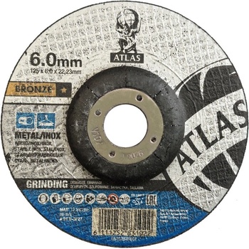 Atlas Brusný kotouč 125 x 6.0 mm A24R BF27 66252828867