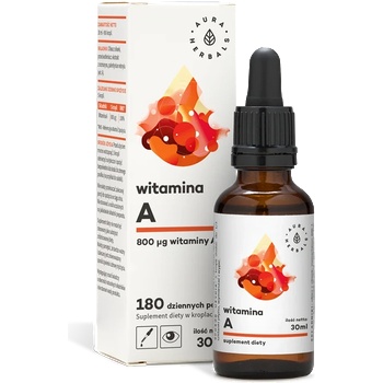 Aura Herbals Витамин А (ретинил палмитат) 30 ml капки | Aura Herbals (10511 AH)