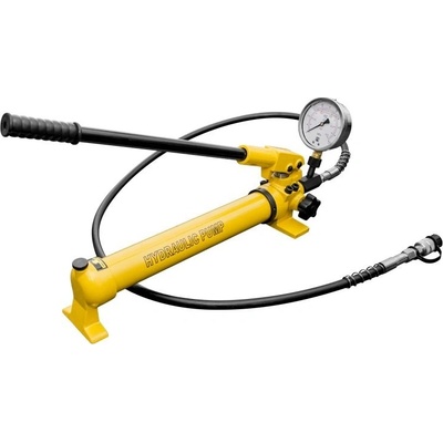 Ruční hydraulická pumpa dvourychlostní, tlak 700 bar, s tlakoměrem - HHB-700B
