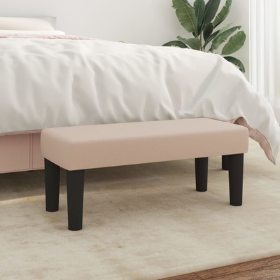 vidaXL Пейка, капучино, 70x30x30 см, изкуствена кожа (346637)