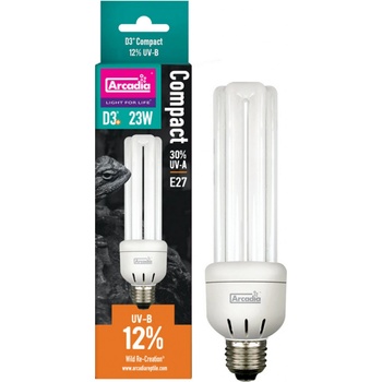 Arcadia D3+ Compact Reptile Lamp 23 W 12.0 UVB