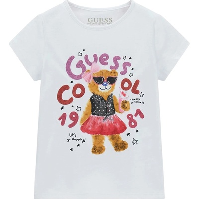 Guess Тениска с къс ръкав Guess - Мече с рокля, бяла, 18 м (20261-K6RI03-K6YW4-G011-18M)