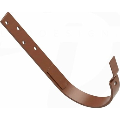 Krop Hák na krokvu BB polkruhového žľabu oceľový 280 mm systém 130 RAL 8004 Medeno hnedá