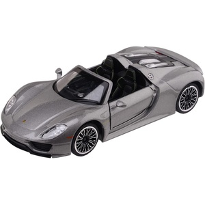 Metal Speed Zone Метална кола Metal Speed Zone - Porsche 918 Spyder, 1: 32, сребриста (26123B)