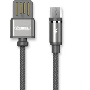 REMAX Магнитен кабел за данни Remax Gravity RC-095a, Micro USB, 1.0м, Сив (de-14939)