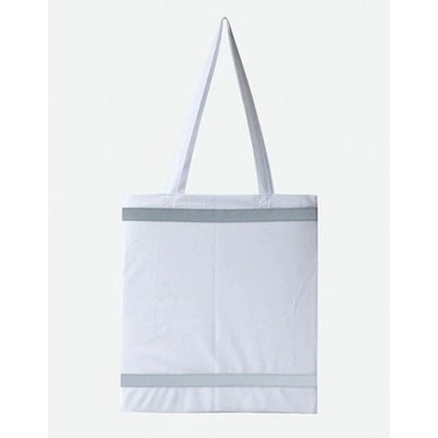 Korntex Reflexná nákupná taška KX105 White, 38x42 cm