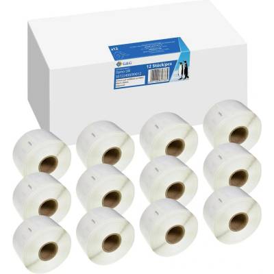 G&G etikety kompatibilná náhradný DYMO 99012, S0722400 36 x 89 mm papier thermodirekt biela 3120 ks trvalé adresná nálep