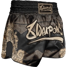 8 WEAPONS Muay Thai trenýrky Hanuman černo/zlaté