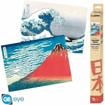 Hokusai Set plakátů - 2 ks