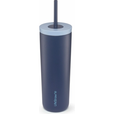 LifeStraw Go Steel Tumbler Nerezový termo filtračný pohár so slamkou Aegean Sea 530 ml
