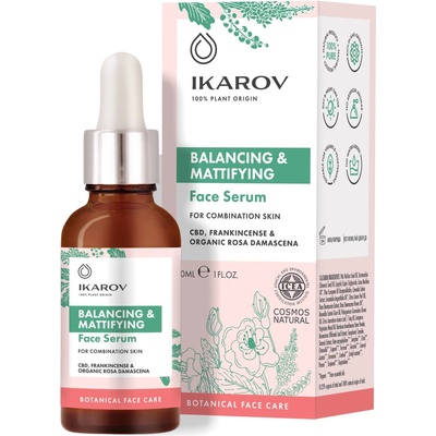 Ikarov Балансиращ и матиращ серум за лице, 30 ml