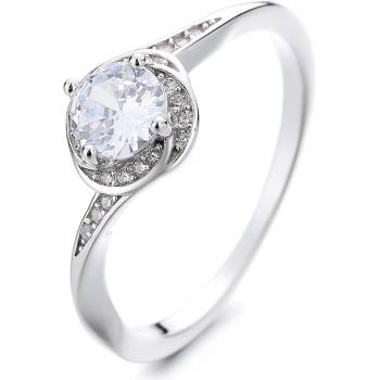 DELIS Пръстен от сребро 925, jw1329, елегантен дизайн с камък, с родиево покритие (jw1329)