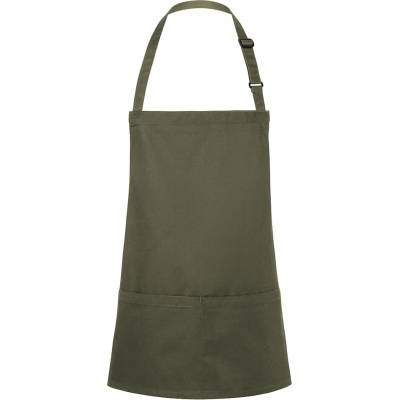 G.Gastro Karlowsky Zástěra s laclem krátká Basic mechově zelená D9785640