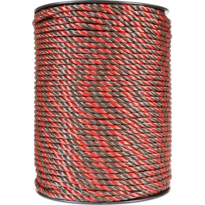 VNT electronics s.r.o. Lano pro elektrický ohradník, průměr 6,5 mm, hnědo-oranžové, 200 m