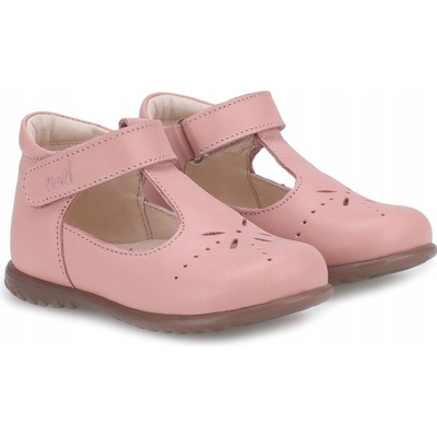 Emel balerínky ES 2409F-8 prírodná koža ružová