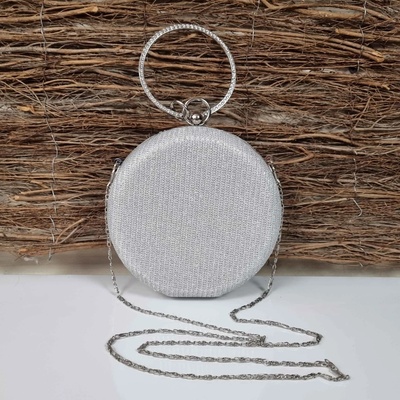 Сребърна кръгла чанта - Kalia