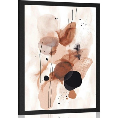 Plakát abstraktní tvary No13 - 40x60 black