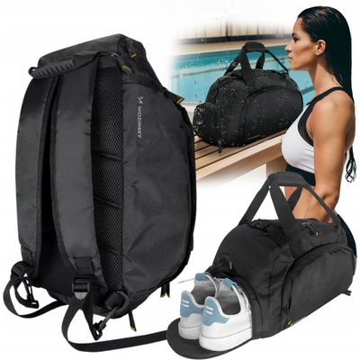 Púzdro Wozinsky sports bag backpack hand luggage bag 40x20x25 cm plane čierne WSB-B01