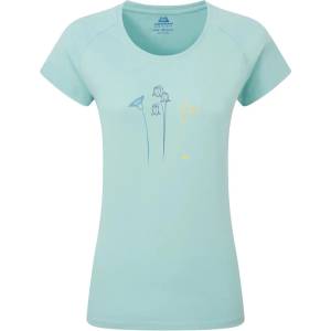 Mountain Equipment Дамска тениска Mountain equipment Women's Mountain Flower Tee T-shirt - Aqua - размер 36 (EU) (916-5950-0212)