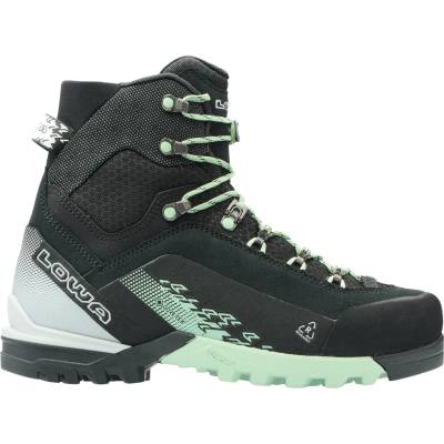 Lowa Дамски алпийски обувки Lowa Women's Cervino GTX Mid Mountaineering boots - Black / Smoke Green - размер 37, 5 (EU) (120-0184-0112)
