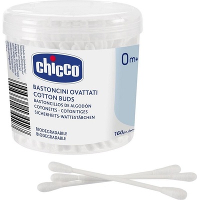 CHICCO Tyčinky vatové 100% bavlna 160 ks