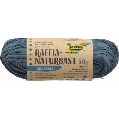 Raffia natural 50gr královská modrá