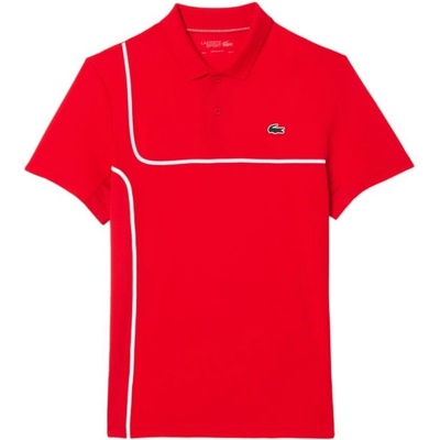 Lacoste Sport Tennis Piped Technical Piqué Polo červené