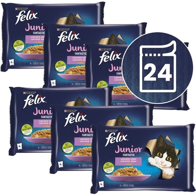 FELIX Капсули FELIX Junior Fantastic, вкусен избор в желе 24 x 85 г