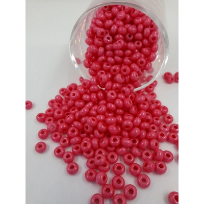 Rokajl Preciosa 6/0 - tmavě lososová - perleť - 1 g – Zboží Dáma