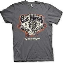 Triko Gas Monkey Garage Spring Coils šedé