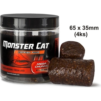 Tandem Baits MONSTER CAT Sumcové Pelety 65X35mm Fish Crayfish 4ks