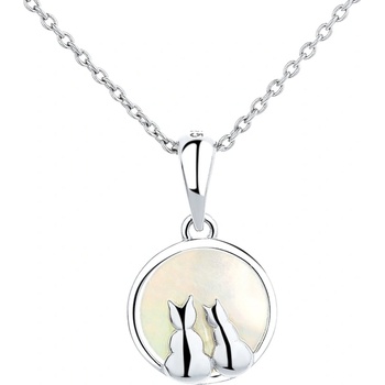 DELIS Медальон от сребро 925, jw1285, модел котки, с родиево покритие (jw1285)