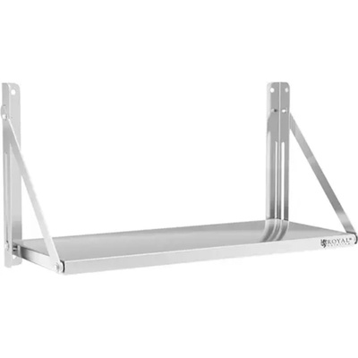 Royal Catering Nástenná polica - sklopná - 80 x 30 cm - 40 kg | RC-BFWH8030