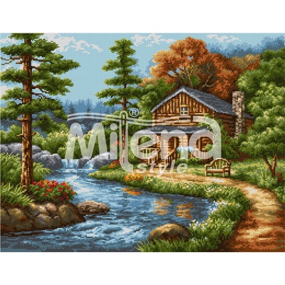 Milena Style Лятно утро - гоблен със схема конци dmc 1: 1