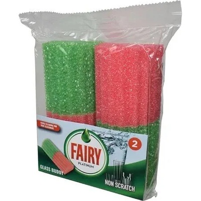 FAIRY GLASS BUDDY домакински недраскащи гъби за стъклени чашии стъкло 2БР (f-833831)