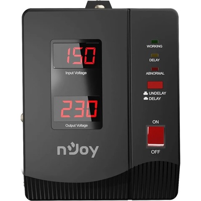 NJoy Стабилизатор nJoy Alvis 2000, 2000VA/1200W, Schuko | AVRL-20002AL-CS01B (AVRL-20002AL-CS01B)