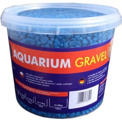 AQUA NOVA Akvarijní štěrk modrý 5kg/3l