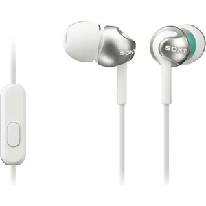 Sony MDR-EX110AP with microphone white (MDR-EX110APW.CE7) Слушалки