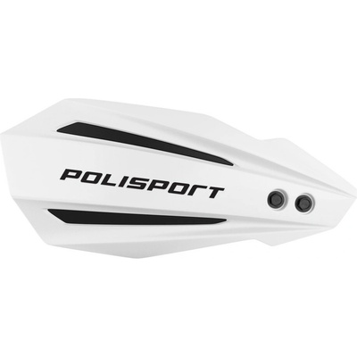POLISPORT 8308500107 SPECIÁLNÍ NABÍDKA KRYTU RUKOU (HANDBARY) MODEL BULLIT S UNIVERZÁLNÍM MONTÁŽNÍM SADOU 22/28 BARVA BÍLÁ (NÁHRADNÍ BALENÍ)