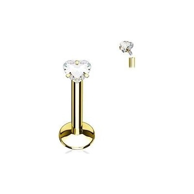 Šperky4U piercing do brady zlacený LB01085GD-1206