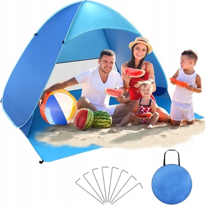 Dewur 2-4 lůžkový stan plážový pop-up ochrana UV kemp pláž zahrada