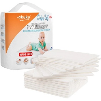 Akuku Jednorázové Hygienické Podložky Baby Soft 40x60cm 15ks
