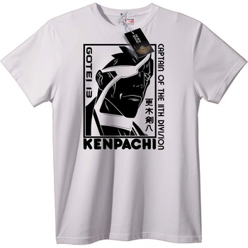 NOONEBRAND Тениска Кенпачи 11-та Дивизия Аниме - 2XL, Black