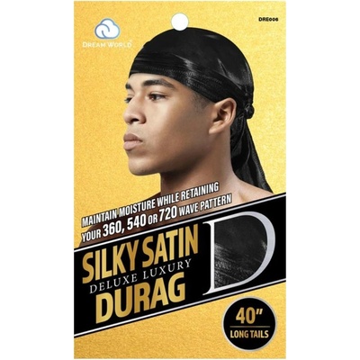 Dream World Silky Satin Luxury Durag tmavě modrá