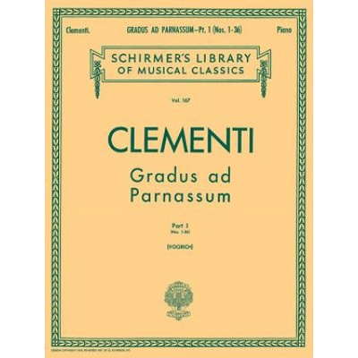 Gradus Ad Parnassum - Book 1: Schirmer Library of Classics Volume 167 Piano Solo