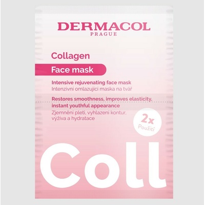 Dermacol Collagen Intenzívna omladzujúca pleťová maska 2 x 8 ml