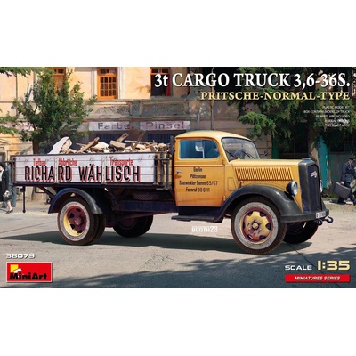 MiniArt 3t Cargo Truck 3,6-36S. Pritsche Normal Type 1:35