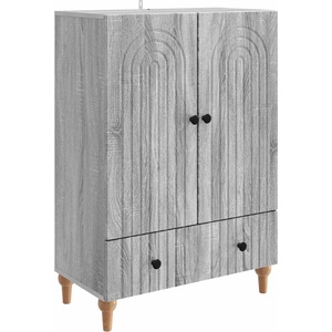 vidaXL Служебен шкаф Сива сонома 66 х 34, 5 х 95 см Инженерна дървесина (894211)